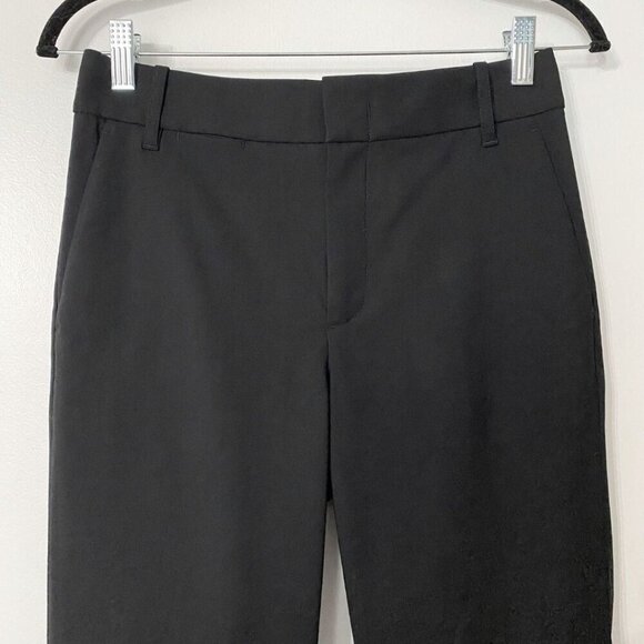 VINCE BLACK WOOL BLEND CUFFED COIN POCKETS TROUSERS - 2 - Picture 4 of 9